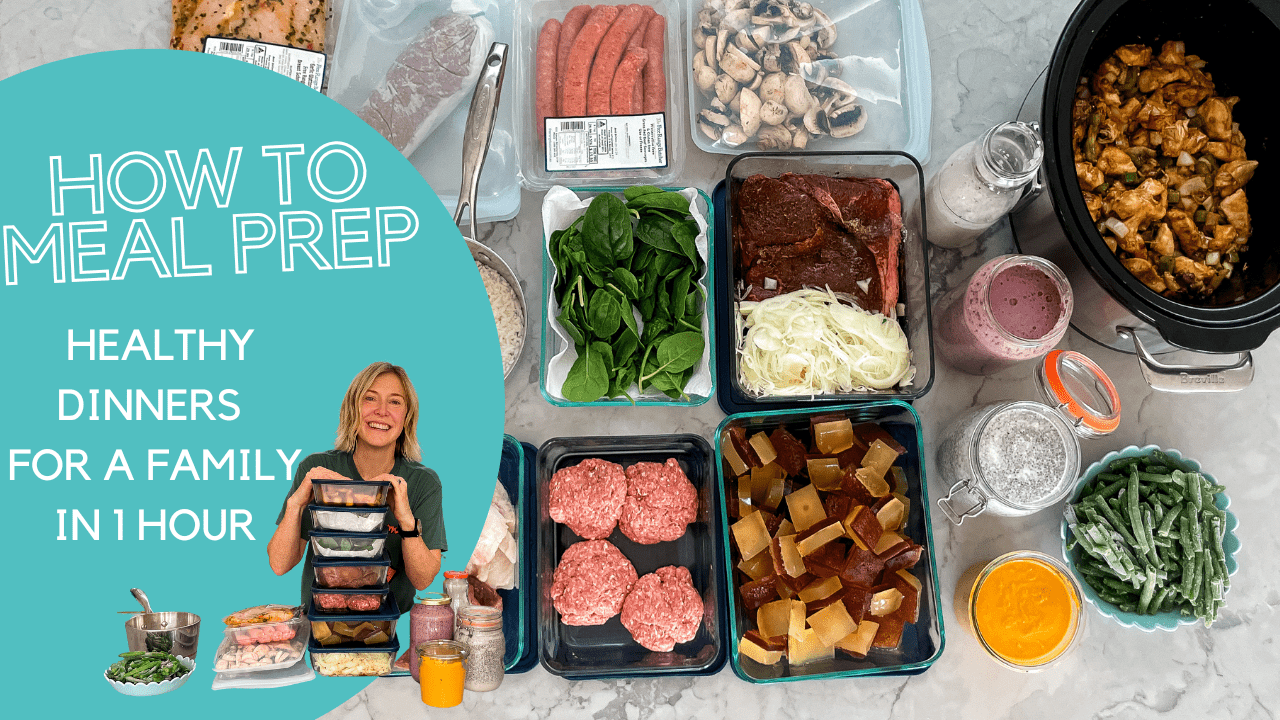 How To Meal Prep Healthy Dinners For A Family 