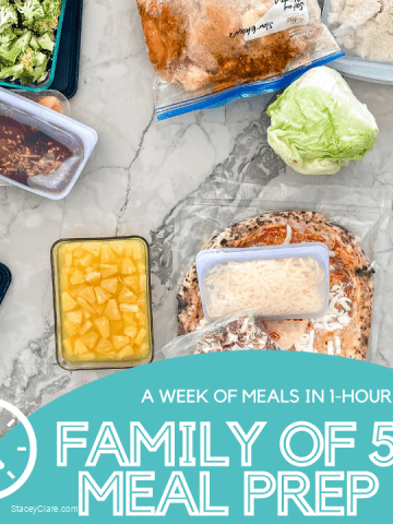 Healthy meal prep recipes for a family of 5