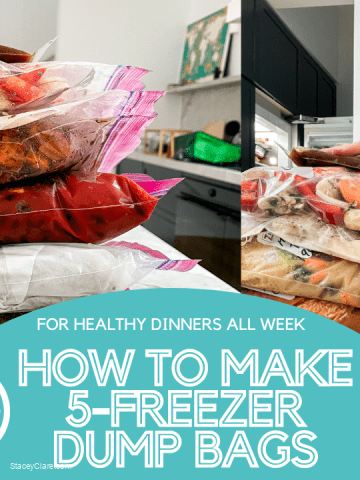 How to make healthy freezer dump bags for dinner recipes