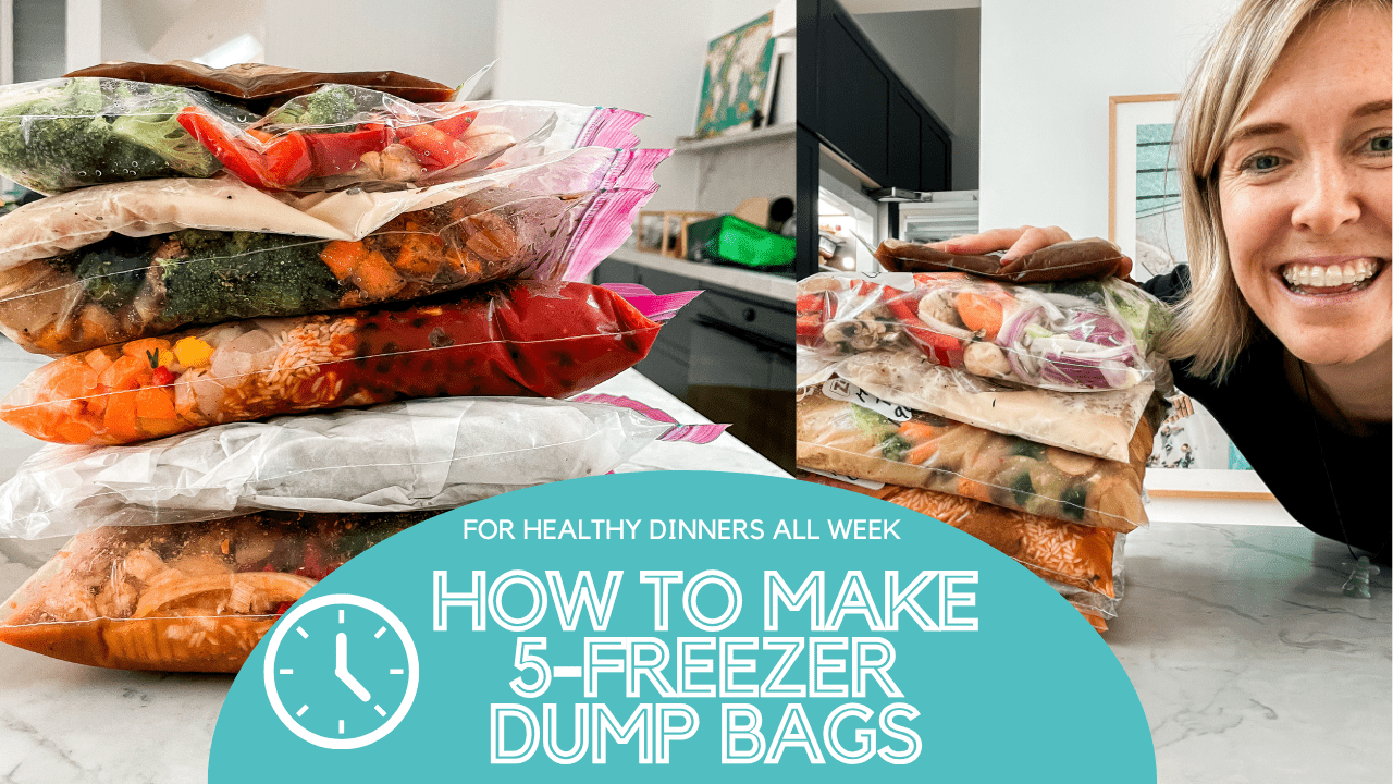 How to make healthy freezer dump bags for dinner recipes